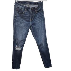 Vigoss Marley Mid Rise Skinny Jeans W28 Distressed